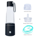 SPE&PEM Dual Chamber Hydrogen Water Bottle with Handle & Large Battery