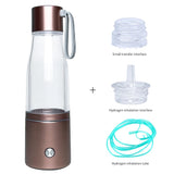 SPE&PEM Dual Chamber Hydrogen Water Bottle with Handle & Large Battery