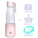 SPE&PEM Dual Chamber Hydrogen Water Bottle with Handle & Large Battery