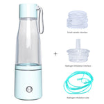 SPE&PEM Dual Chamber Hydrogen Water Bottle with Handle & Large Battery